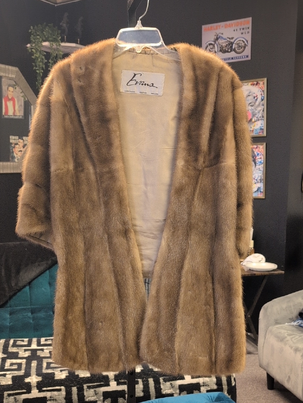 Vintage Mink Brown Vintage Fur Coat - Women's Brown Jacket & Coat
